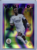 2024-25 Topps UEFA Club Competitions Vini Jr Purple Flowfractor