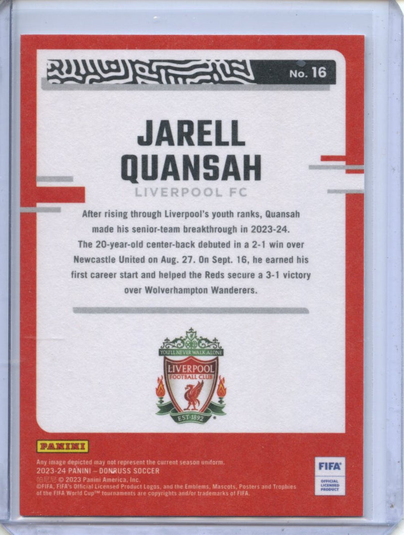 2023-24 Donruss FIFA Jarell Quansah The Rookies