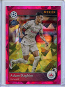 2024-25 Topps Merlin UEFA Club Comps Adam Daghim Pink Atomic 113/125