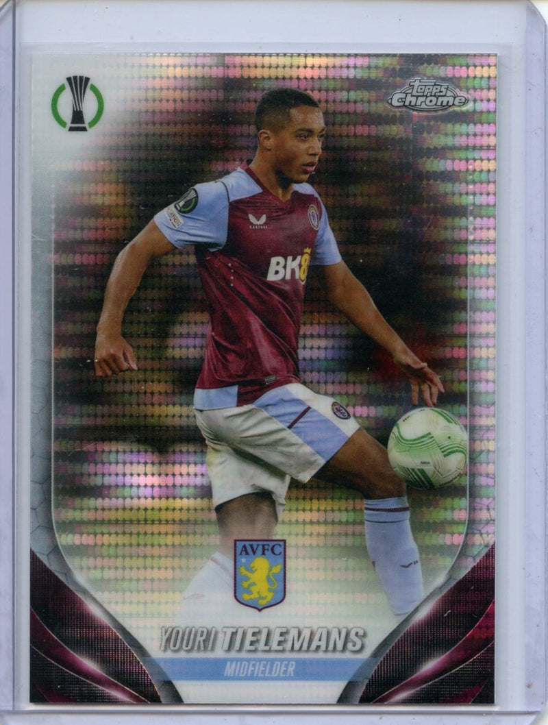 2023-24 Topps Chrome UEFA Youri Tielemans Pulsar Refractor