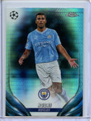 2023-24 Topps Chrome UEFA Club Competitions Rodri Aqua Prism