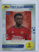 2023-24 Topps Finest UEFA Club Competitions First Class Rookies Omari Forson