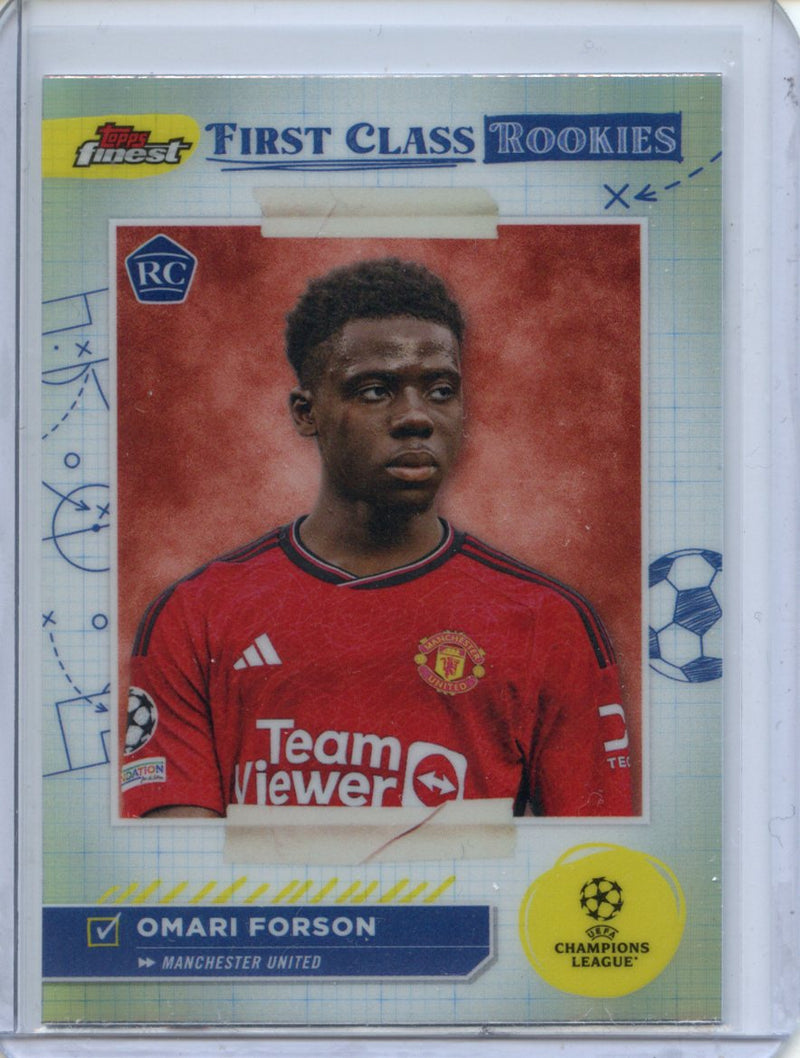 2023-24 Topps Finest UEFA Club Competitions First Class Rookies Omari Forson