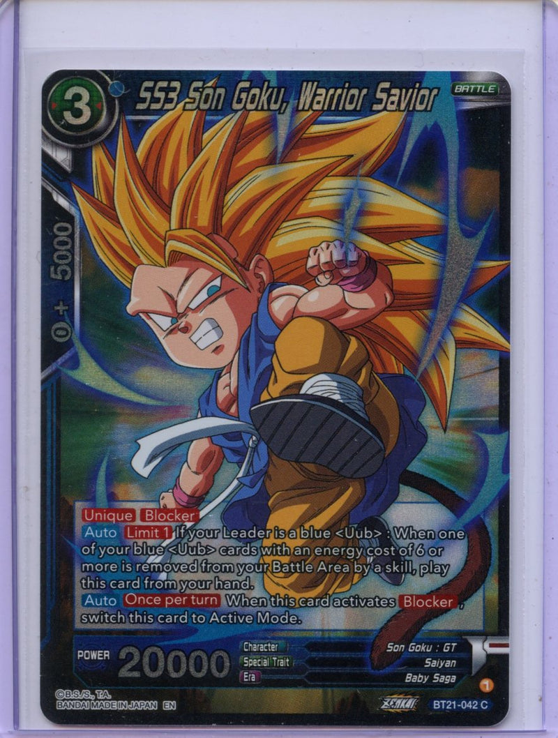 SS3 Son Goku, Warrior Savior - Wild Resurgence BT21-042 C Foil