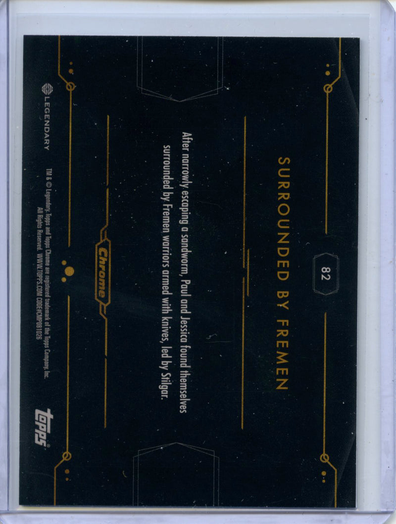 2024 Topps Dune Chrome Surrounded By Fremen Purple Speckle 127/275