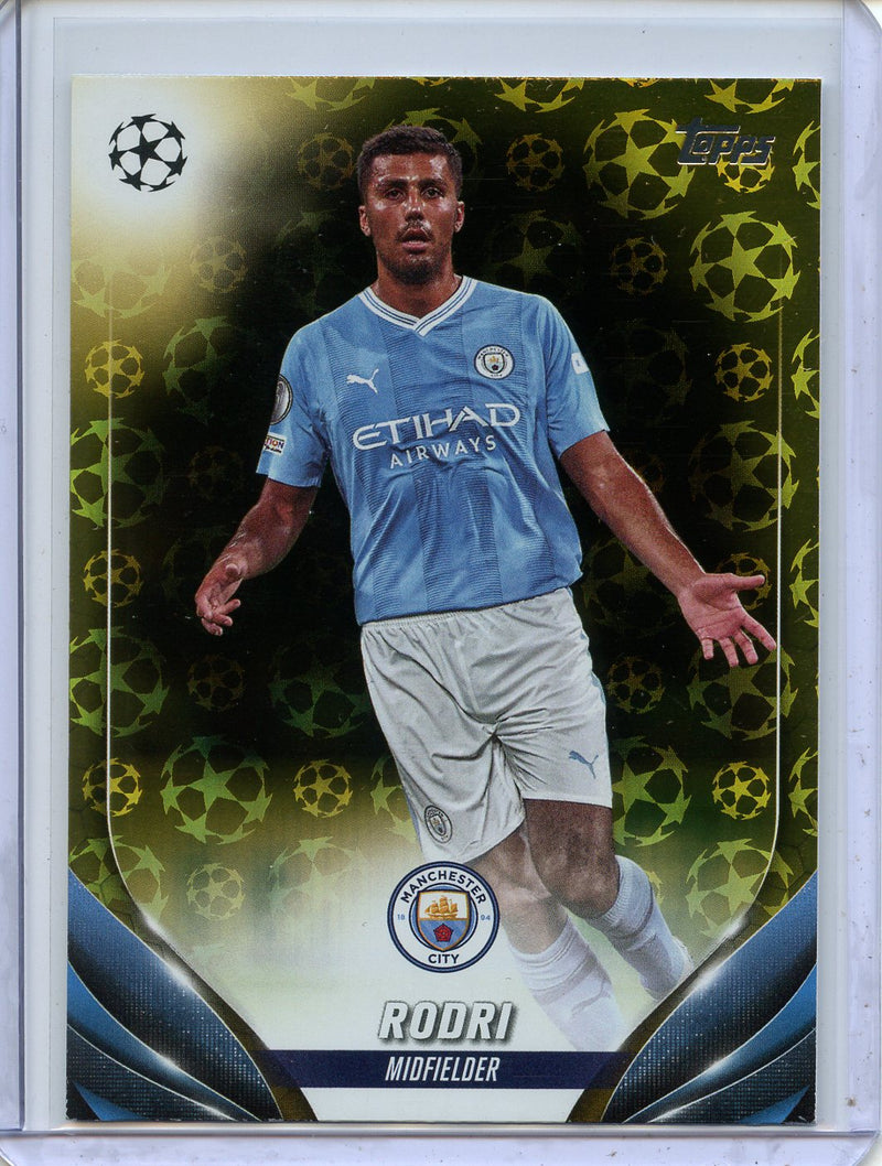 2023-24 Topps UEFA Club Competitions Rodri Gold Starball