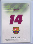 2025-26 Topps FC Barcelona Team Set Thierry Henry Pitch Pursuits Green Rainbow 46/99