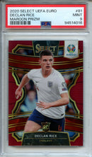 2020 Panini Select Euro Declan Rice Terrace Maroon Prizm 124/165