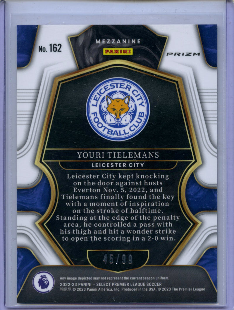 2022-23 Select Premier League Youri Tielemans Mezzanine Pink 45/99