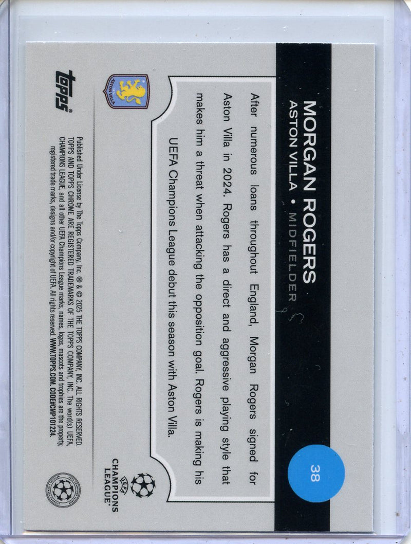 2024-25 Topps Chrome UEFA Club Comps Morgan Rogers Wave