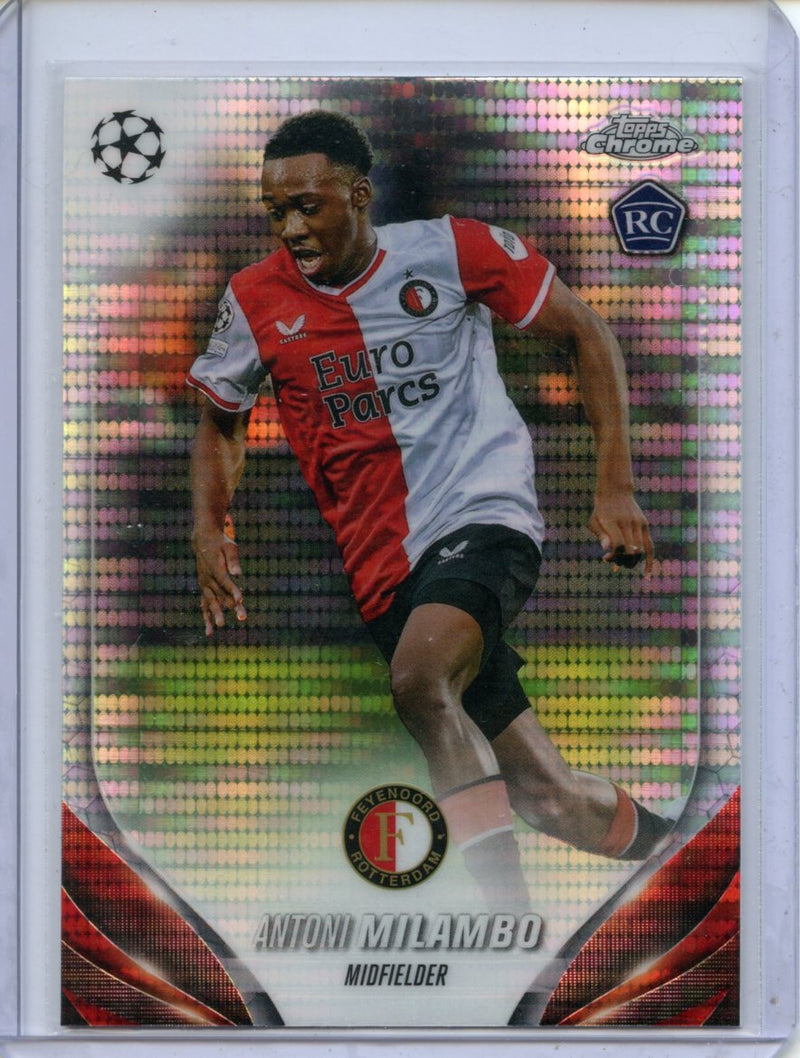 2023-24 Topps Chrome UEFA Antoni Milambo Pulsar Refractor