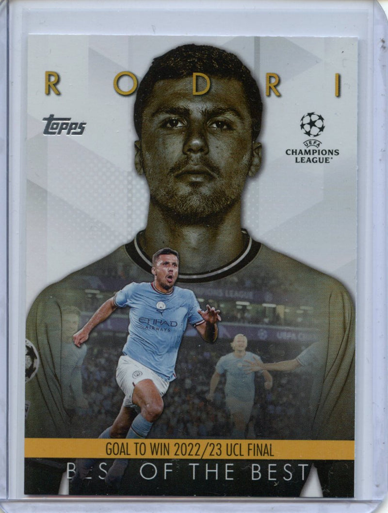 2023-24 Topps UEFA CC Rodri Best Of The Best