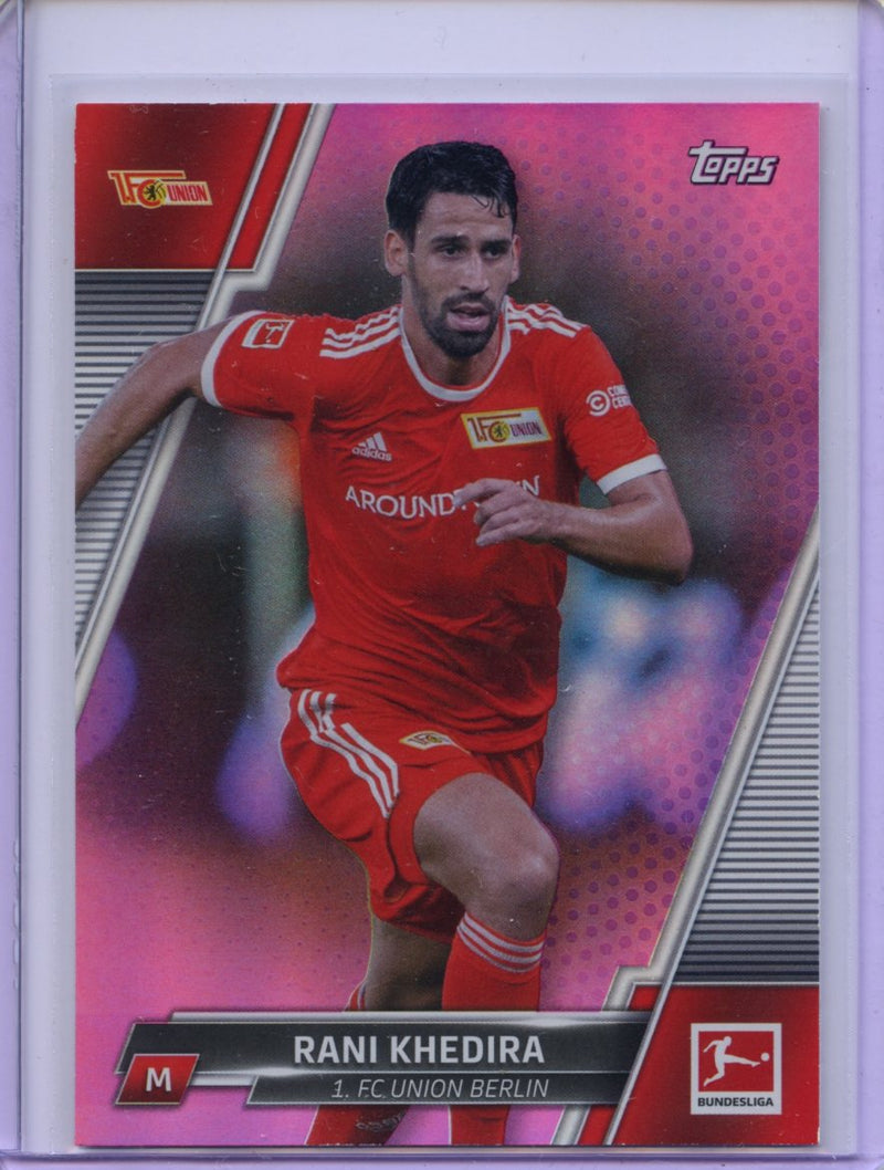 2021-22 Topps Bundesliga Soccer Rani Khedira Fuchsia Foil 33/125