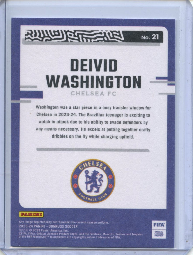 2023-24 Donruss FIFA Deivid Washington The Rookies