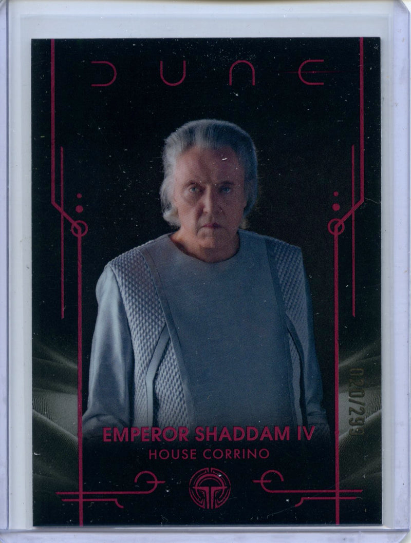 2024 Topps Dune Chrome Emperor Shaddam IV Magenta 20/299