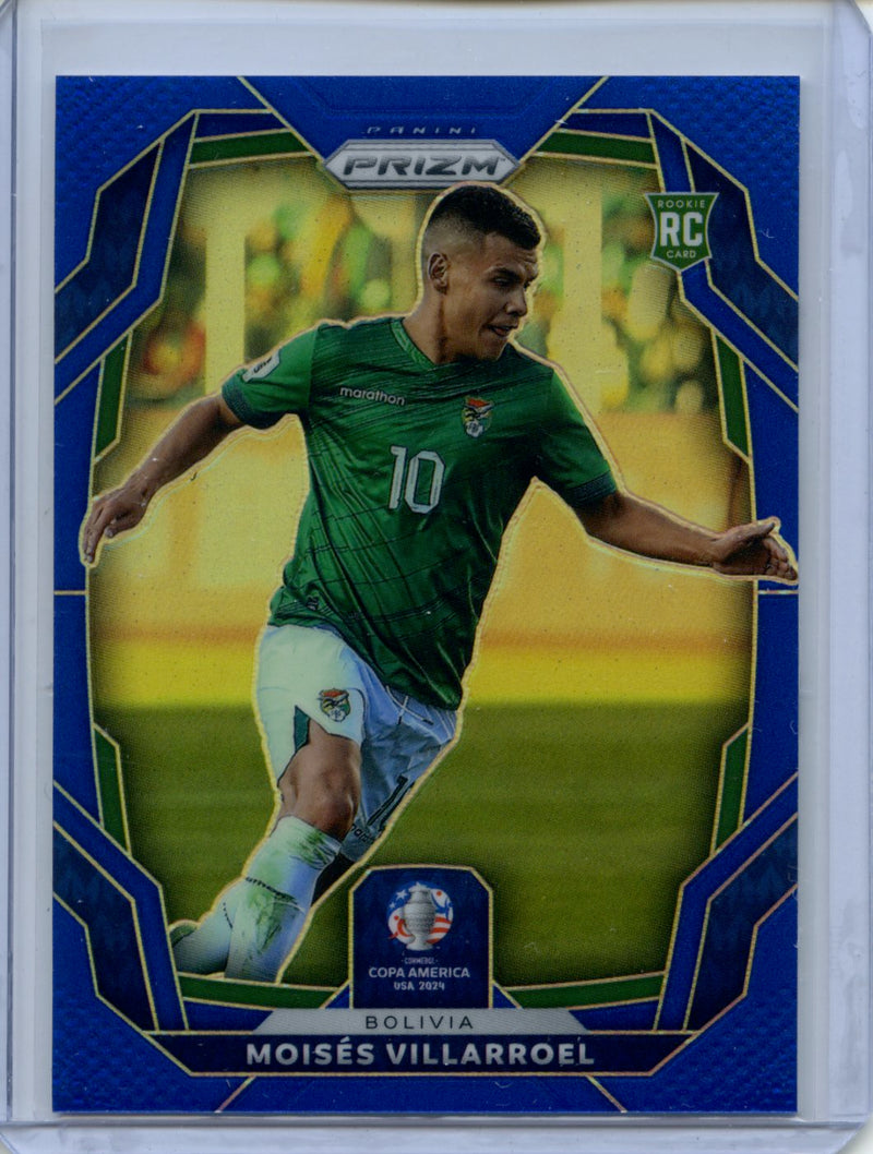 2024 Panini Prizm Copa America Moises Villarroel Blue Prizm 38/110