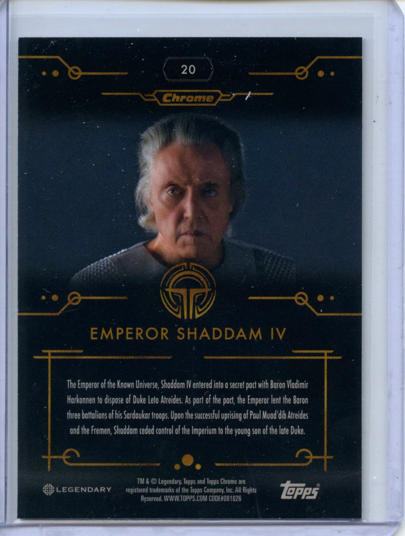 2024 Topps Dune Chrome Emperor Shaddam IV Magenta 20/299