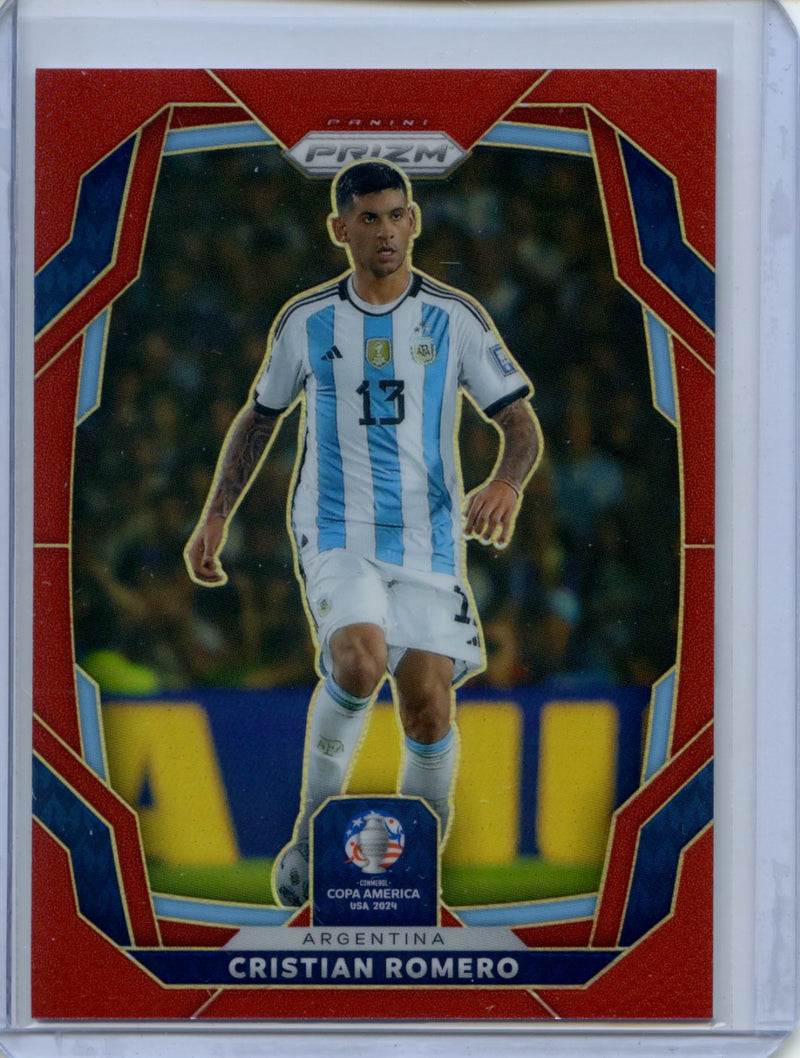 2024 Panini Prizm Copa America Cristian Romero Red Prizm 184/199