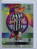 2023-24 Topps Finest UEFA Club Competitions Lewis Miley Refractor