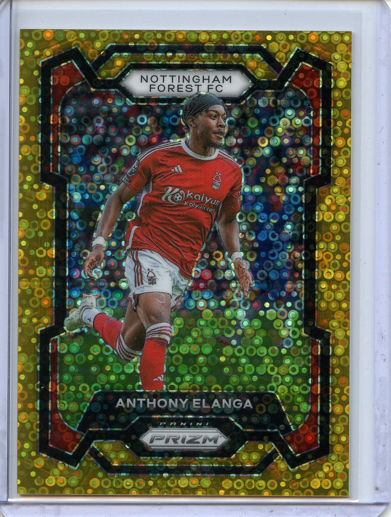 2023-24 Panini Prizm Premier League Anthony Elanga Gold Breakaway 9/10