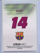 2025-26 Topps FC Barcelona Team Set Thierry Henry Pitch Pursuits Purple Icy 201/250