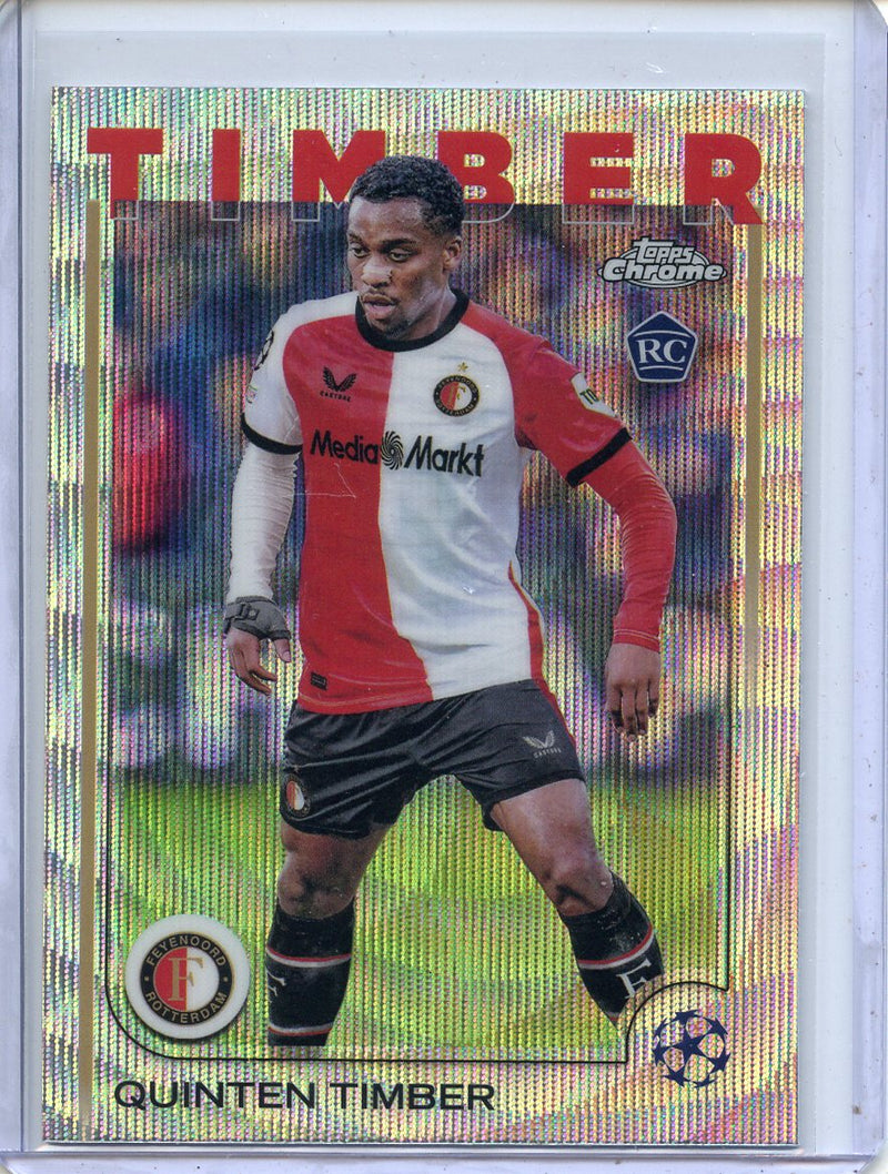 2024-25 Topps Chrome UEFA Club Comps Quinten Timber Wave