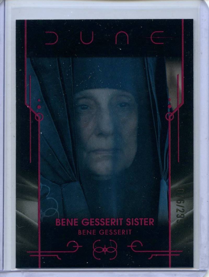 2024 Topps Dune Chrome Bene Gesserit Sister Magenta 76/299