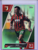 2021-22 Topps Bundesliga Soccer Iago Aqua Foil 136/199