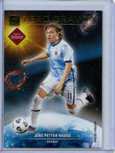 2021-22 Panini Donruss Road To Qatar Jens Petter Hauge Zero Gravity Press Proof