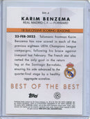 2023-24 Topps UEFA CC Karim Benzema Best Of The Best