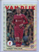 2024-25 Topps Chrome UEFA Club Comps Virgil van Dijk Wave