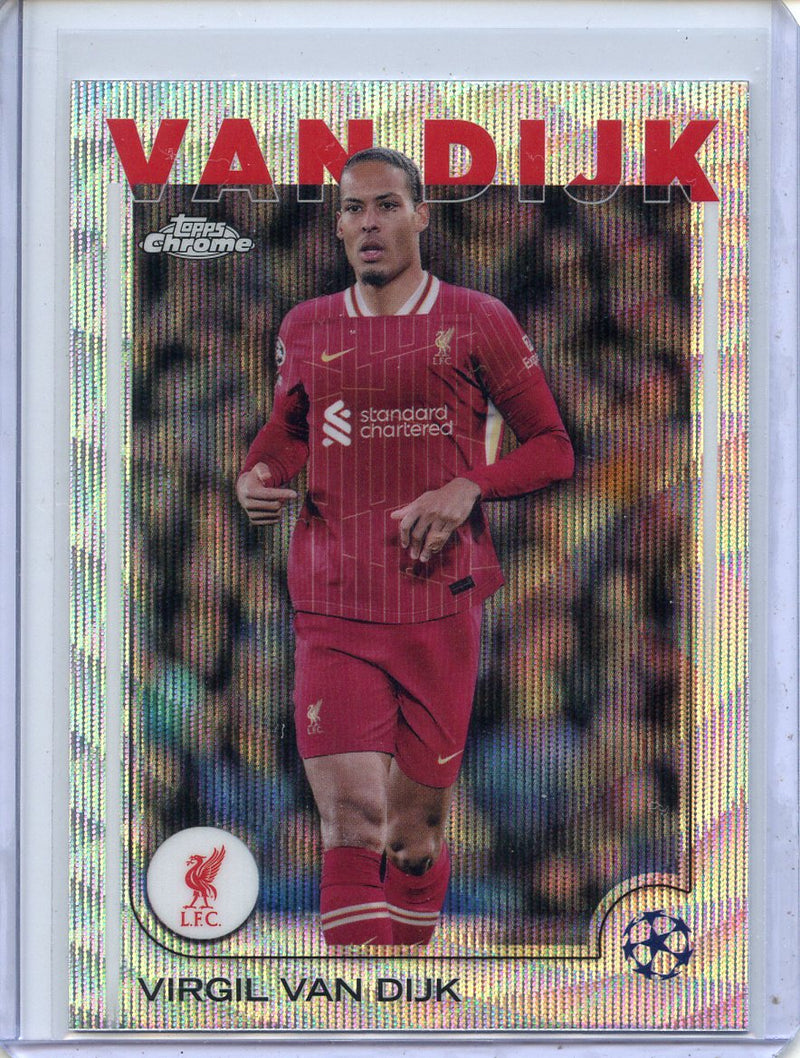 2024-25 Topps Chrome UEFA Club Comps Virgil van Dijk Wave