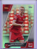 2021-22 Topps Bundesliga Soccer TImo Baumgartl Aqua Foil 82/199