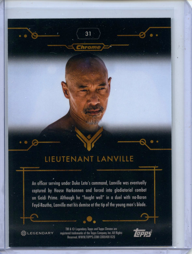 2024 Topps Dune Chrome Lieutenant Lanville Magenta 135/299