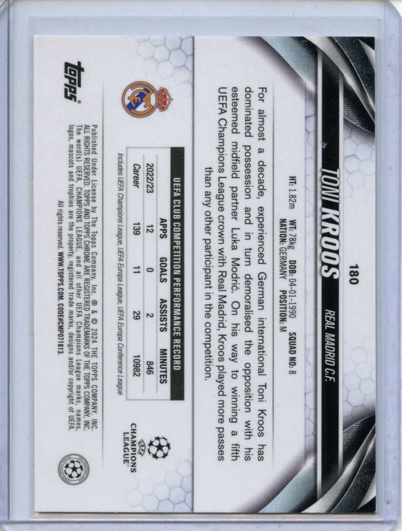 2023-24 Topps Chrome UEFA Toni Kroos Pulsar Refractor