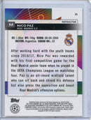 2023-24 Topps Finest UEFA Club Competitions Nico Paz Refractor