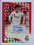 2025-26 Topps Chrome UEFA Club Comps Endrick Future Stars Autographs Red 2/5