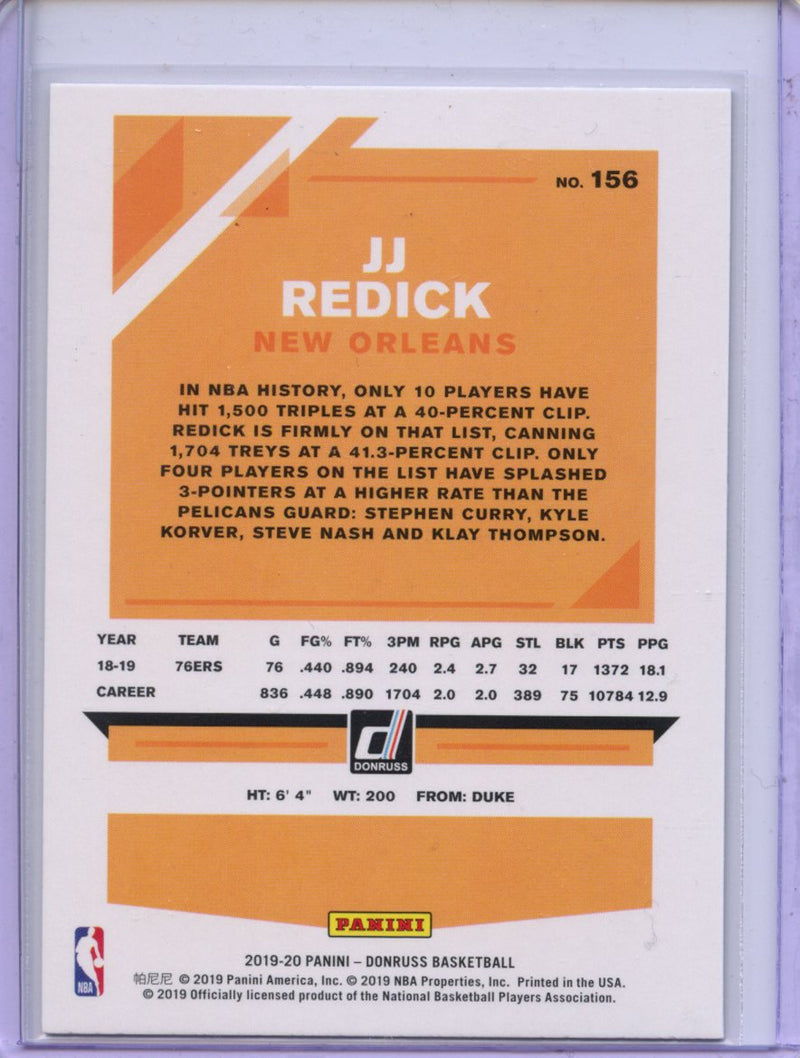 2019-20 Panini Donruss JJ Redick Green Flood