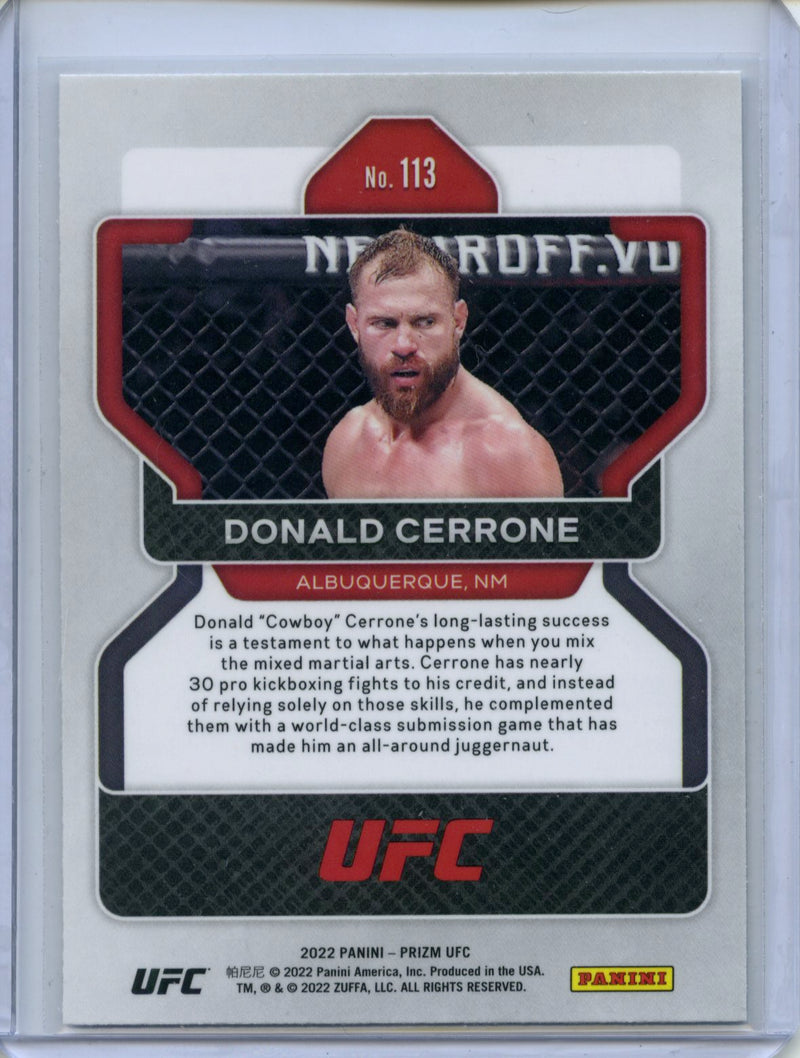 2022 Panini Prizm UFC Donald Cerrone Vertical