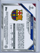 2021-22 Topps Chrome UEFA CL Frenkie De Jong Red & Gold Starball