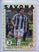 2024-25 Topps Chrome UEFA Club Comps Nicolo Savona Wave