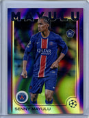 2024-25 Topps UEFA Club Competitions Senny Mayulu Purple Flowfractor