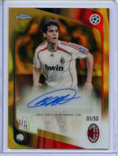 2025-26 Topps Chrome UEFA Club Comps Kaka Chrome Legends Autographs Gold 1/50