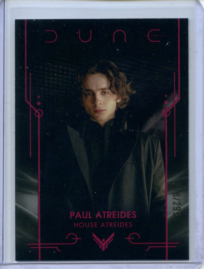 2024 Topps Dune Chrome Paul Atreides Magenta 218/299