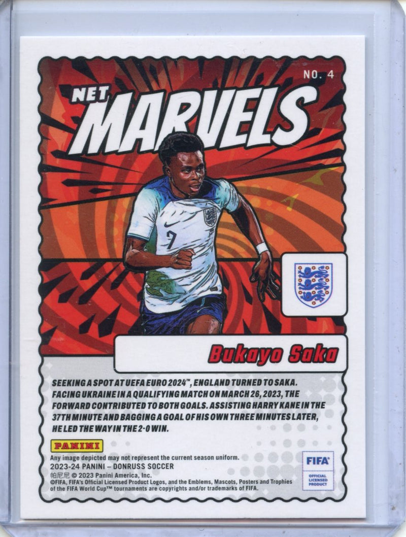 2023-24 Donruss FIFA Bukayo Saka Net Marvels