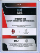 2025-26 Topps Chrome UEFA Club Comps Kaka Chrome Legends Autographs Gold 1/50