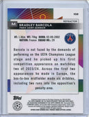2023-24 Topps Finest UEFA Club Competitions Bradley Barcola Refractor