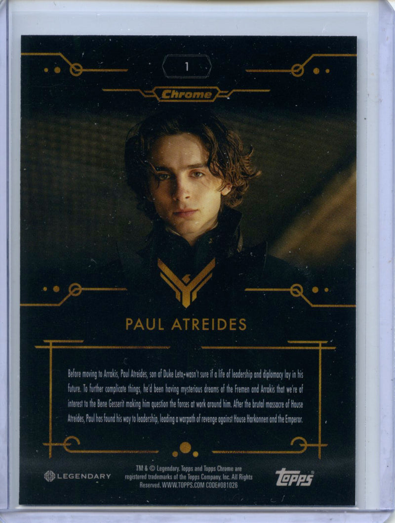 2024 Topps Dune Chrome Paul Atreides Magenta 218/299