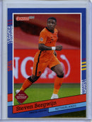 2021-22 Panini Donruss Road To Qatar Steven Bergwijn 1991 Tribute Press Proof