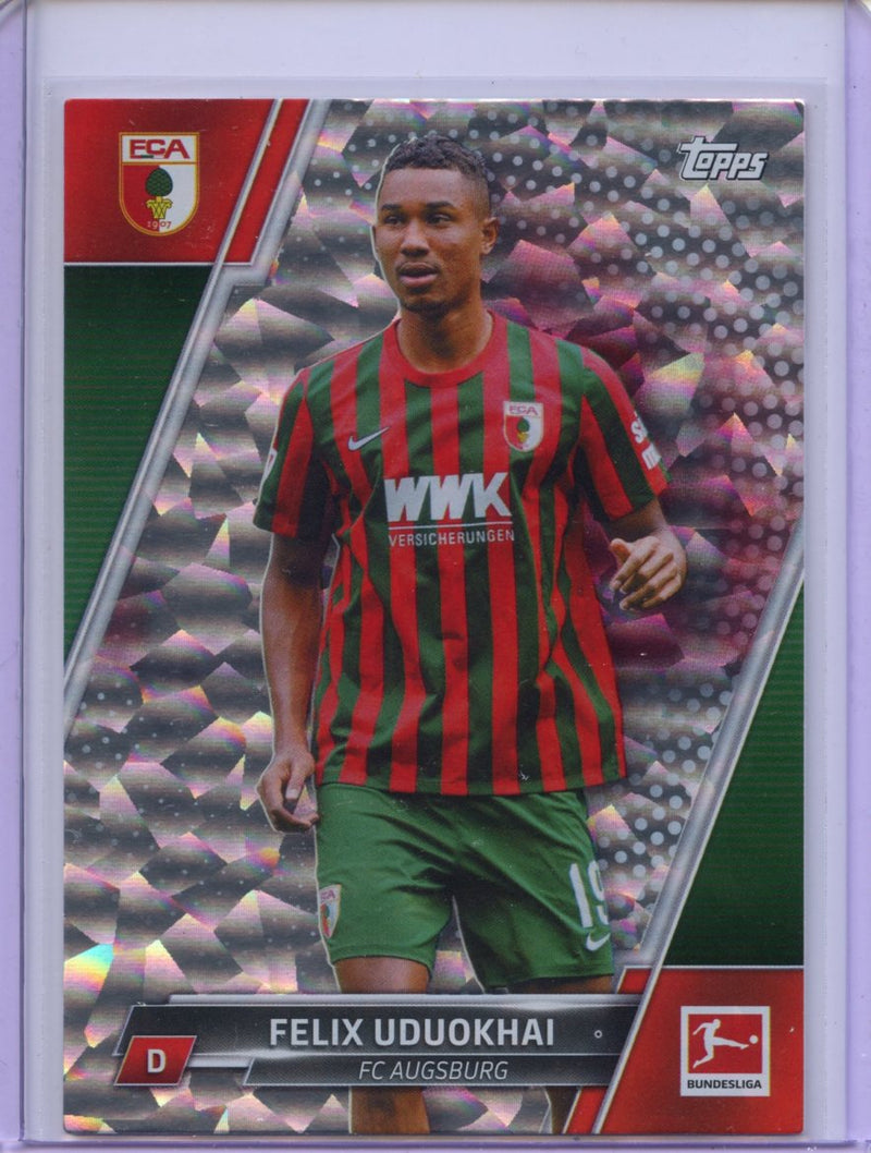 2021-22 Topps Bundesliga Soccer Felix Uduokhai Speckle Foil